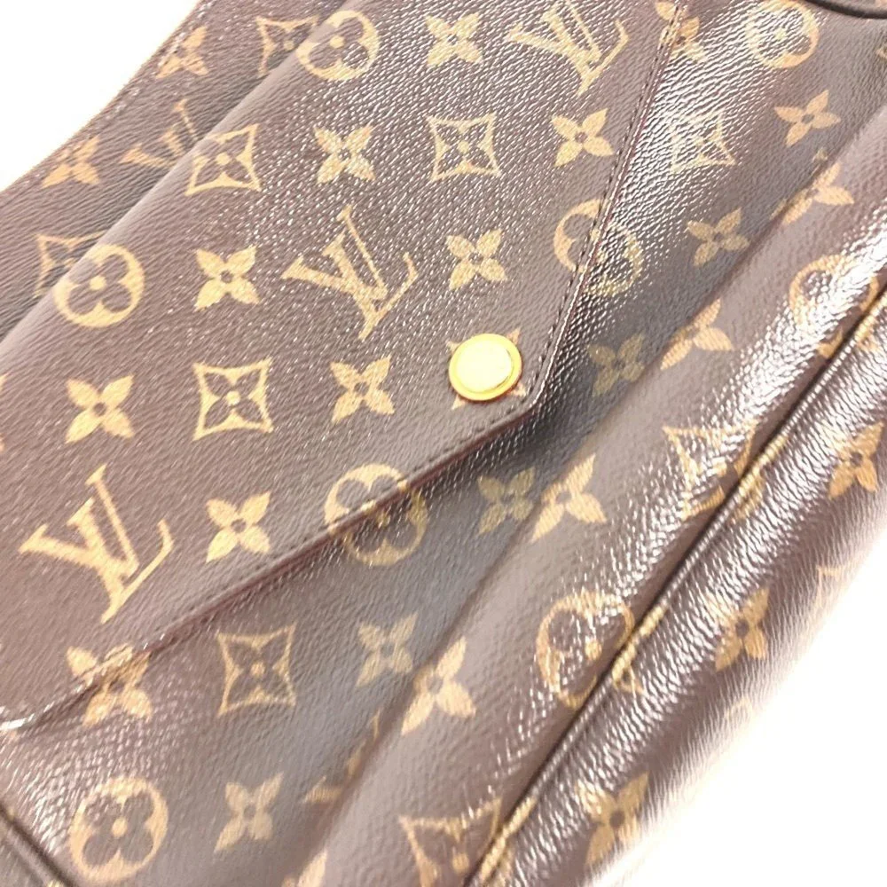 LOUIS VUITTON Brown Monogram Canvas Pochette Shoulder Bag